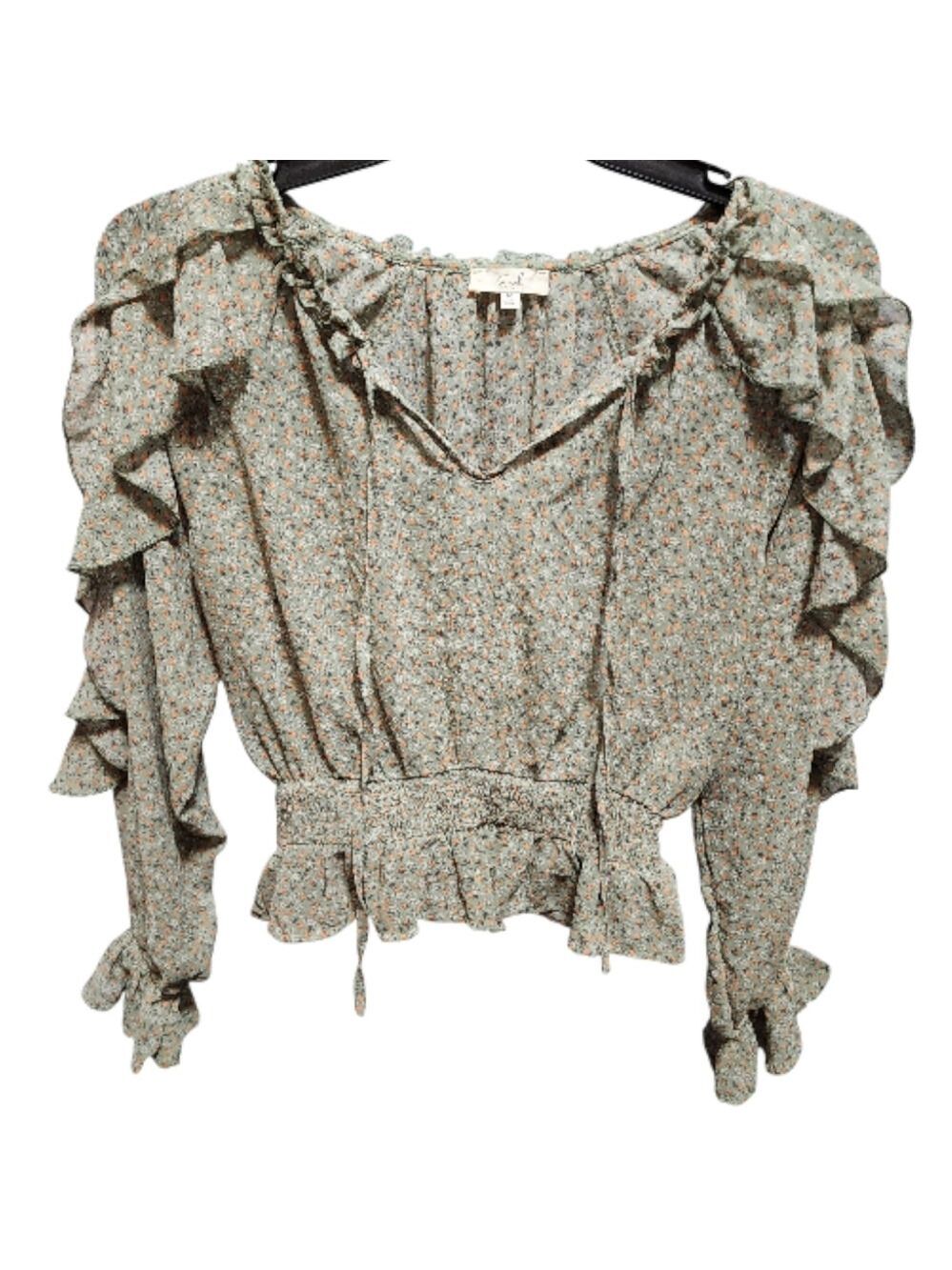 Easel Los Angeles Long Sleeve Blouse Medium